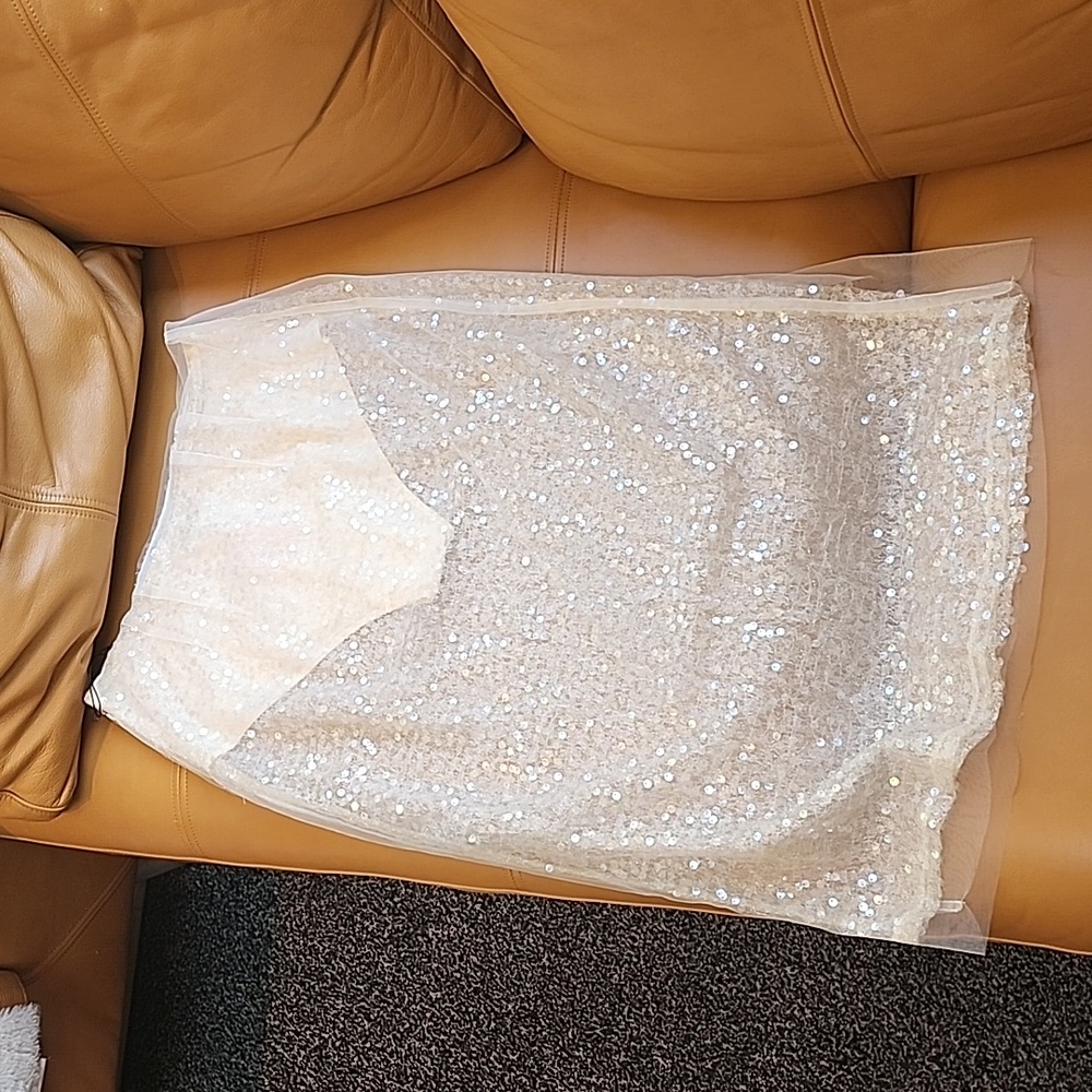 Jason WU Sheer Sequin Midi-Skirt - Picture 2 of 16